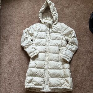 The North Face Women's Cream Hooded Winter Coat